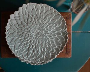 Van Verre - Krožnik Bloom olive 3
